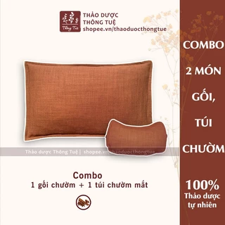 Combo Túi chườm đa năng + Chườm mắt Thảo dược Thông Tuệ - MÙI QUẾ