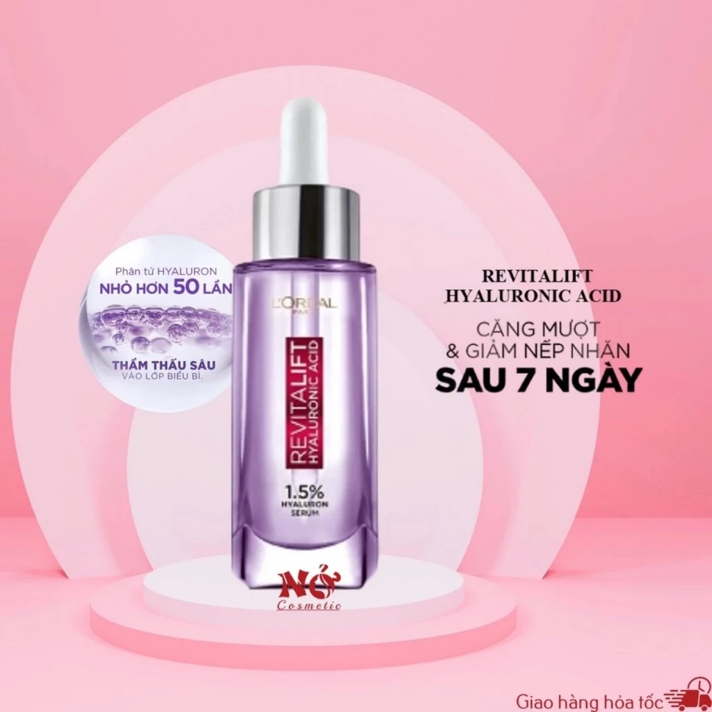 Serum HA Siêu Cấp Ẩm Sáng Da  L'Oréal Paris Pure Hyaluronic Acid 1.5% 30ml