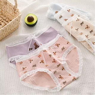 Set 5 Quần Lót Nữ 💚FREESHIP💚 Quần Lót Nữ Dâu Trắng Cute Đáng Yêu Kháng Khuẩn - Đồ Nội Y Cotton Giá Rẻ