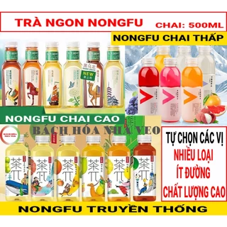 [Tổng Hợp] Trà nongfu Tự Chọn Các Vị, Chai 500ml, Trà Hoa Quả nongfu siming Siêu Ngon, Hàng Chuẩn