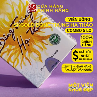 Combo 5 Lọ SK GOLD Đông Trùng Hạ Thảo