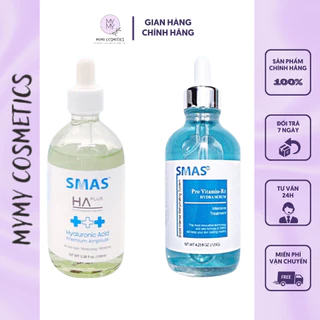 Serum Smas Pro Vitamin B5 Hydra Serum 120ml & Smas HA Plus Premium Ampoule 100ml Cấp Ẩm Và Phục Hồi Cho Da