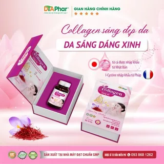 Viên uống trắng da bổ sung collagen, chống lão hóa Collagen Sáng da DTAPhar hộp 30 viên nang mềm