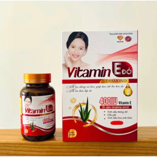 Vitamin E đỏ 400IU Cao cấp làm đẹp da chống lão hoá