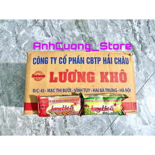 Thùng lương khô Hải Châu 100 gói x 65gram hương vị cacao và đậu xanh