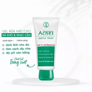 Sữa rửa mặt chính hãng, sữa rửa mặt Acnes Gentle Wash kiểm soát bã nhờn, cấp ẩm ngăn ngừa mụn (25g) - Happy Life 4U