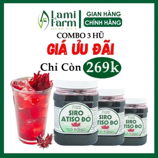 Combo 3 hũ (3kg) Siro atiso đỏ pha với nước lọc chỉ 269K