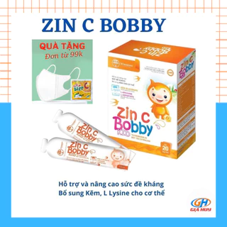 Kẽm cho bé ZIN C BOBBY KID, bổ sung Kẽm, Lysine, DHA, giúp cải thiện biếng ăn & tăng sức đề kháng cho trẻ