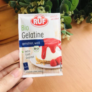 (date 9.2026) Bột Bio Gelatine Ruf hữu cơ hàng đức gói 9gr dành cho bé