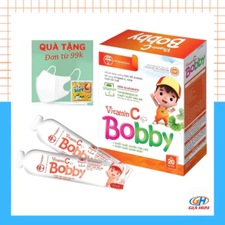 Vitamin C BOBBY bổ sung Vitamin C - tăng sức đề kháng cho trẻ , cho bé phát triển toàn diện ( hộp 20 gói*10ml)