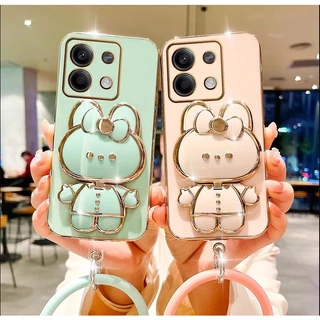 Ốp lưng chống bẩn Xiaomi Redmi Note 13 13Pro Note 13 Pro plus 5g Redmi 13C ốp điện thoại giá đỡ thỏ cute kèm gương