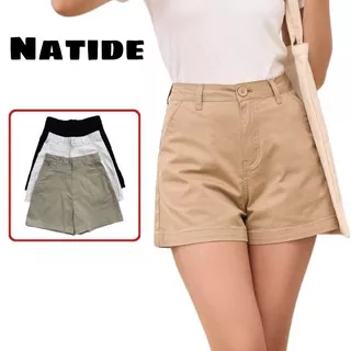 Quần Sooc Nữ NATIDE_STORE chất KaKi Lưng Cao Túi Mổ Ulzzang Phong Cách Hàn Quốc Siêu Đẹp FG037