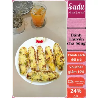 Bánh Thuyền Mix Hạt Dinh Dưỡng Chà Bông SUDU 200 gram Ăn Vặt Ăn Kiêng Giảm Cân