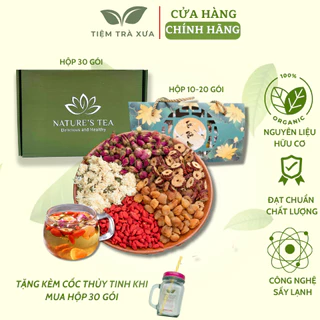 Trà Dưỡng Tâm An Thần, Giúp Ngủ Ngon, Thải Độc, Dưỡng Da, Chống Oxy Hóa (Hộp 10/20/30 gói)