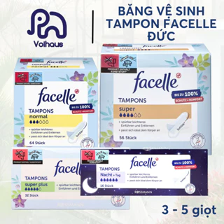 Băng vệ sinh Tampon Facelle Super Plus - Băng vệ sinh dạng nút - Nội địa Đức