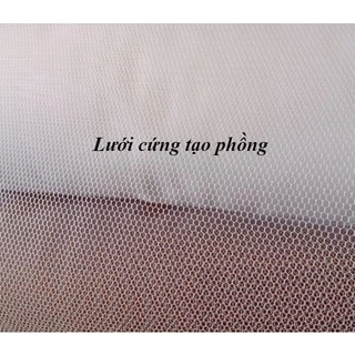 Vải lưới gồng cứng tạo phồng chân váy, tùng váy khổ 1m8