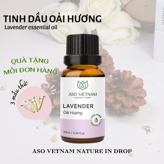 Tinh Dầu Oải Hương (Lavender) ASO - Tinh Dầu Thơm Phòng - Tinh Dầu Thiên Nhiên Nguyên Chất Nhập Khẩu-Thư Giãn,Ngủ Ngon