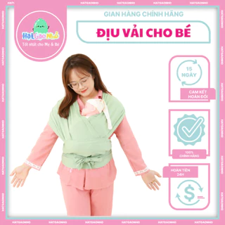 Địu em bé địu vải BabyBox sơ sinh có khóa điều chỉnh size và đai trợ lực phân phối bởi Hạt Gạo Nhỏ