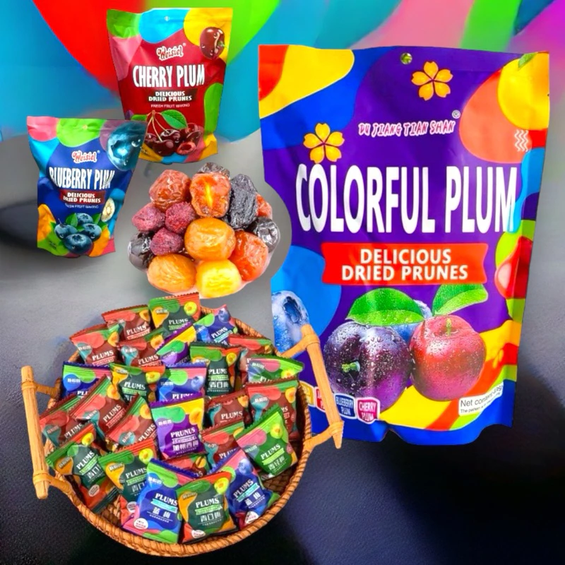 🍒🍎Ô Mai Cherry - Ô Mai Việt Quất Plums Mix Siêu Ngon, Túi 408G