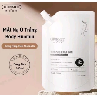 [ Tặng 2 mũ bao tóc] Mặt nạ ủ trắng body HUNMUI 300ml