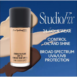 Kem Nền Lâu Trôi 24h MAC Studio Fix Fluid SPF 15 Foundation M·A·C 30ml/che phủ cao, Kiềm dầu tốt