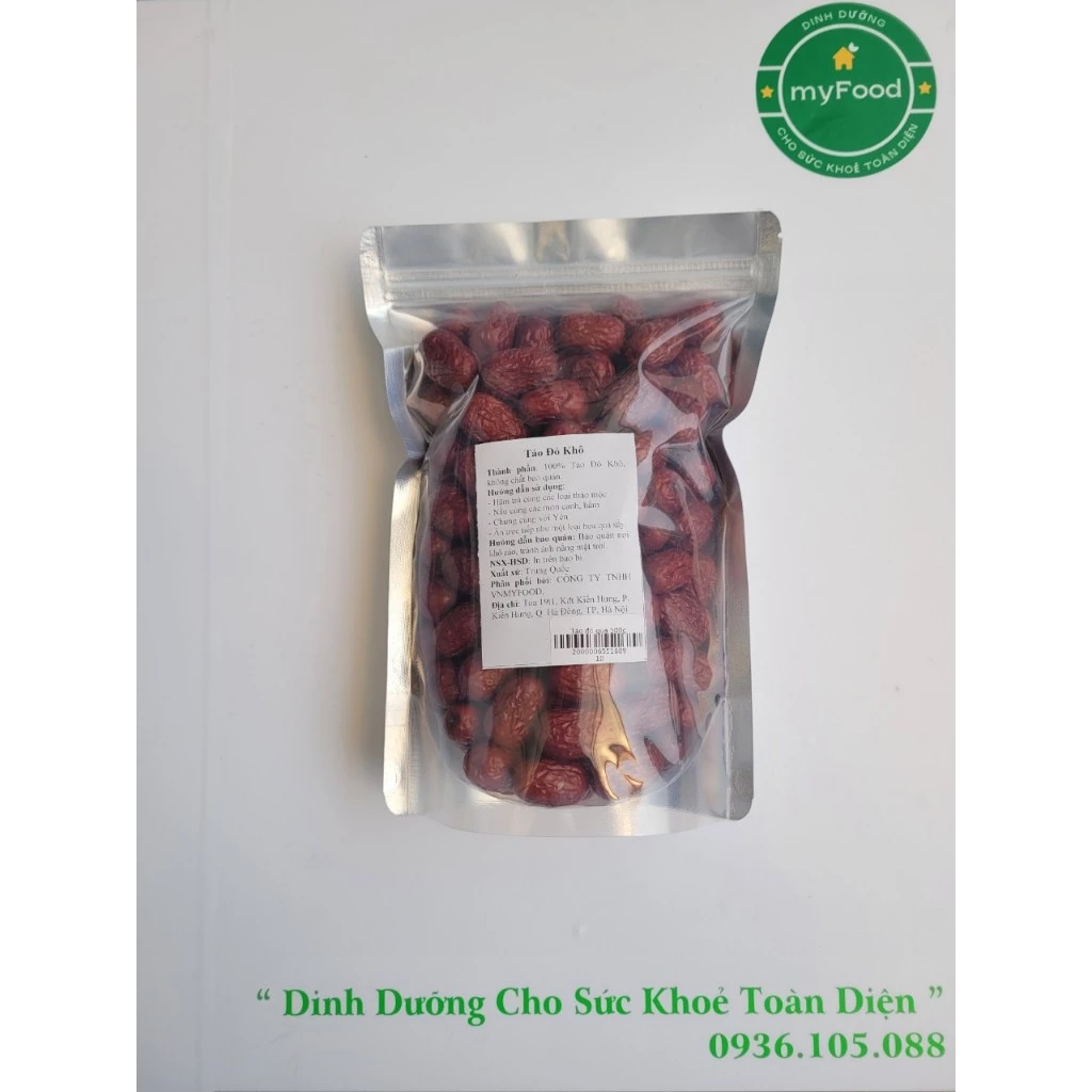 200g-500g Táo Đỏ khô Tân Cương / Táo Tàu đỏ khô