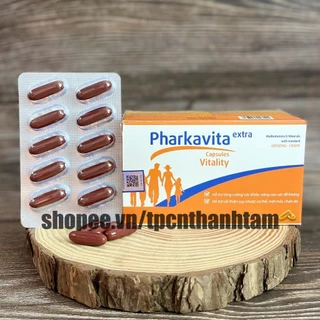 Vitamin tổng hợp Pharkavita Extra bổ sung vitamin  tăng đề kháng, giảm mệt mỏi, ăn ngon, ngủ ngon - Hộp 100 viên