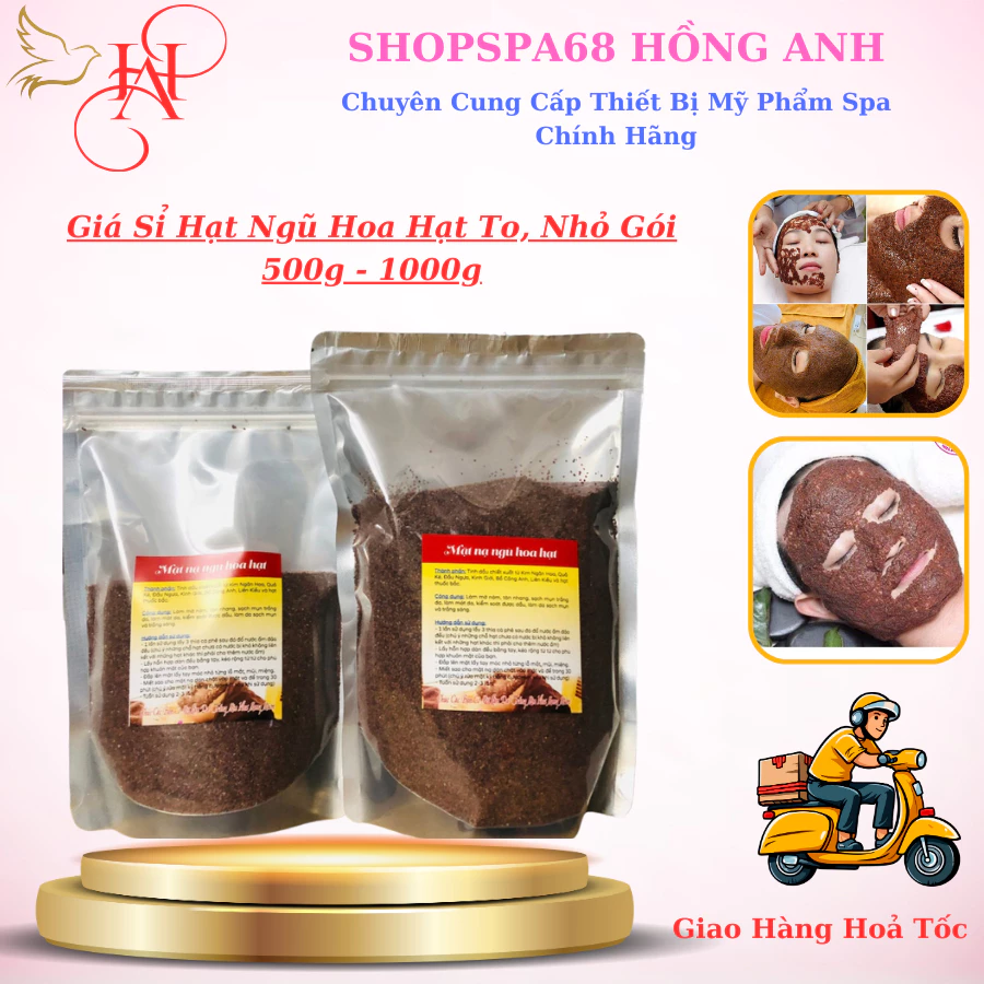 Giá Sỉ Ngũ Hoa Hạt Nhỏ Hạt To - Gói 500g 1000g - Mặt Nạ Bột Ngũ Hoa Nguyên Chất Hàng Nhập Khẩu.