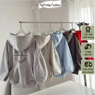 Áo hoodie Dessuu túi NGƯỢC form boxy tay phồng nhiều màu unisex HYPRETTY 02