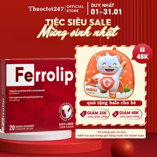 Sắt bầu, Sắt sinh học Ferrolip liposome bổ sung sắt cho mẹ bầu người thiếu máu thiếu sắt_Chính hãng