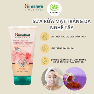 Sữa rửa mặt trắng da mịn màng Himalaya Clear Complexion Brightening Face Wash 100ml và 150ml