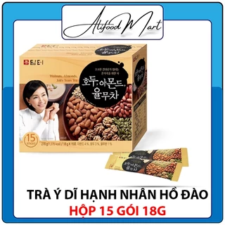 Trà Hạt Ý Dĩ Hạnh Nhân Hồ Đào 18g*15 / 담터)호두아몬드율무차(스틱)