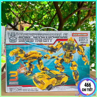 Bộ đồ chơi lắp ráp lego robot biến hình 3in1 478CT, Lắp ráp lego robot/ siêu xe/ siêu thú hộp giấy cao cấp quà cho bé