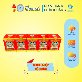 [Combo 5 lọ] Nước Yến sào Khánh Hòa Sanest - Lọ 70ml có đường.