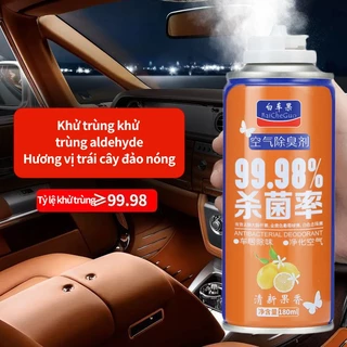 Chai Xịt Khử Mùi Nội Thất Khử Khuẩn Điều Hòa Ô Tô Xe Hơi 180ml Chai Xịt Khử Mùi và Khử Trùng Máy Lạnh Ô Tô