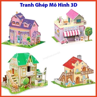 Tranh ghép đồ chơi trẻ em giúp các bé phát triển tư duy, đồ chơi tranh ghép mô hình 3D bằng xốp