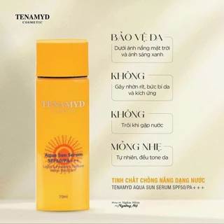 Tinh chất chống nắng dạng nước TENAMYD Aqua Sun Serum SPF50/PA+++ 70ml