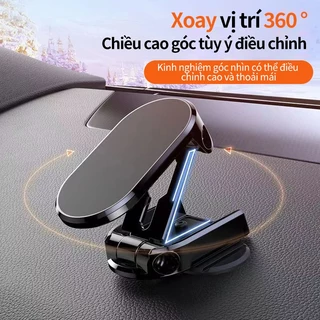 Giá đỡ điện thoại xoay 360 độ hút nam châm cực mạnh Giá đỡ từ tính cho xe hơi Giá đỡ điện thoại xe hơi có kẹp từ tính