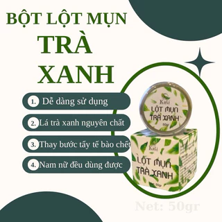 Combo 2 (50gr/lọ) lột mụn trà xanh từ lá trà xanh, sạch mụn, sạch bã nhờn, an toàn hiệu quả