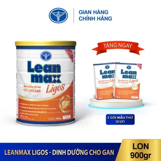 Lon sữa Leanmax Ligos 900g - Dinh dưỡng hỗ trợ cho bệnh gan, xơ gan, u.ng thư gan