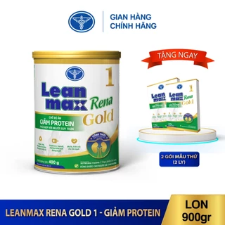 Lon sữa Leanmax Rena Gold 1 900g - Dinh dưỡng giảm Protein cho người suy thận, trước chạy thận