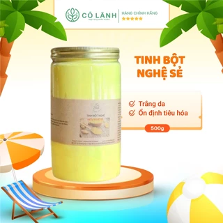 Tinh bột nghệ sẻ nguyên chất Cỏ Lành 1000G - Uống trực tiếp hoặc đắp mặt nạ giúp da dẻ được căng bóng, hồng hào, mềm mại