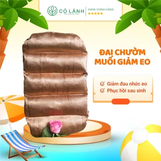 Túi muối thảo dược 2 kg chườm hỗ trợ giảm eo vải gấm Cỏ lành dùng với lò vi sóng