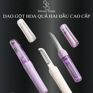 Dao Gọt Hoa Quả Hai Đầu Kết Hợp Nạo Hoa Quả 2 Trong 1 Nhỏ Gọn Tiện Lợi Màu Sắc Đẹp Mắt