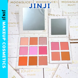 Bảng má hồng Moon Slice Beauty 4 ô & 9 ô chuẩn màu tone cam hồng siêu xinh dành cho makeup JINJI