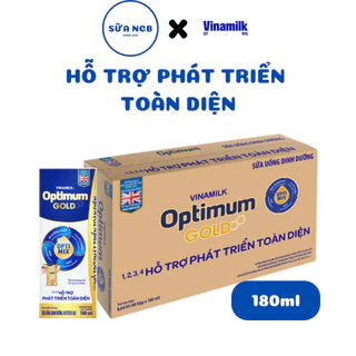 Sữa pha sẵn Optimum Gold Vinamilk - Thùng 48 Hộp 180ml - Phát triển toàn diện