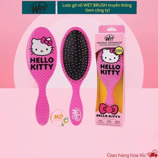 Lược gỡ rối WET BRUSH dòng truyền thống họa tiết Hello Kity hồng