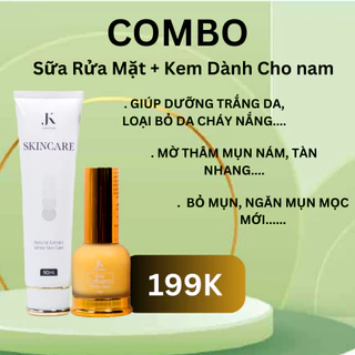 COMBO CHĂM SÓC DA NAM: KEM 3Day Collagen đa năng Trắng Da, Xoá Mụn, Nám 20g  + Sữa Rửa Mặt SKINCARE JUMIKORE 100g