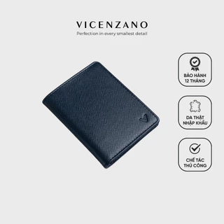 Ví Nam Mini Dáng Đứng Da Thật Cao Cấp Anton Wallet, Full Box Và Túi Xách Quà Tặng Vicenzano