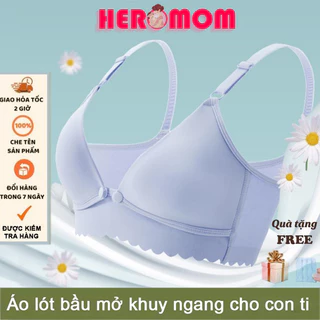 Áo lót bầu SU NON cho bé con bú ti không gọng Nâng Ngực chống chảy xệ đồ lót chip bà bầu Heromom Store